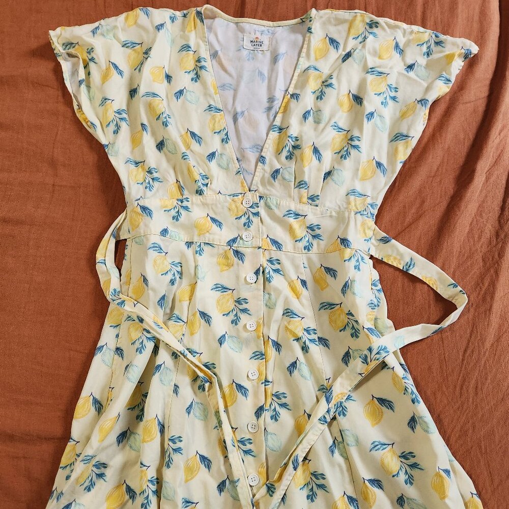 Marine Layer lemon dress, size US medium